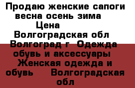 Продаю женские сапоги весна-осень,зима . › Цена ­ 1 000 - Волгоградская обл., Волгоград г. Одежда, обувь и аксессуары » Женская одежда и обувь   . Волгоградская обл.